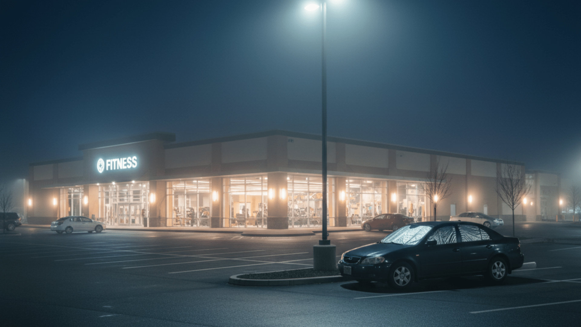 24 hour gym parking lots