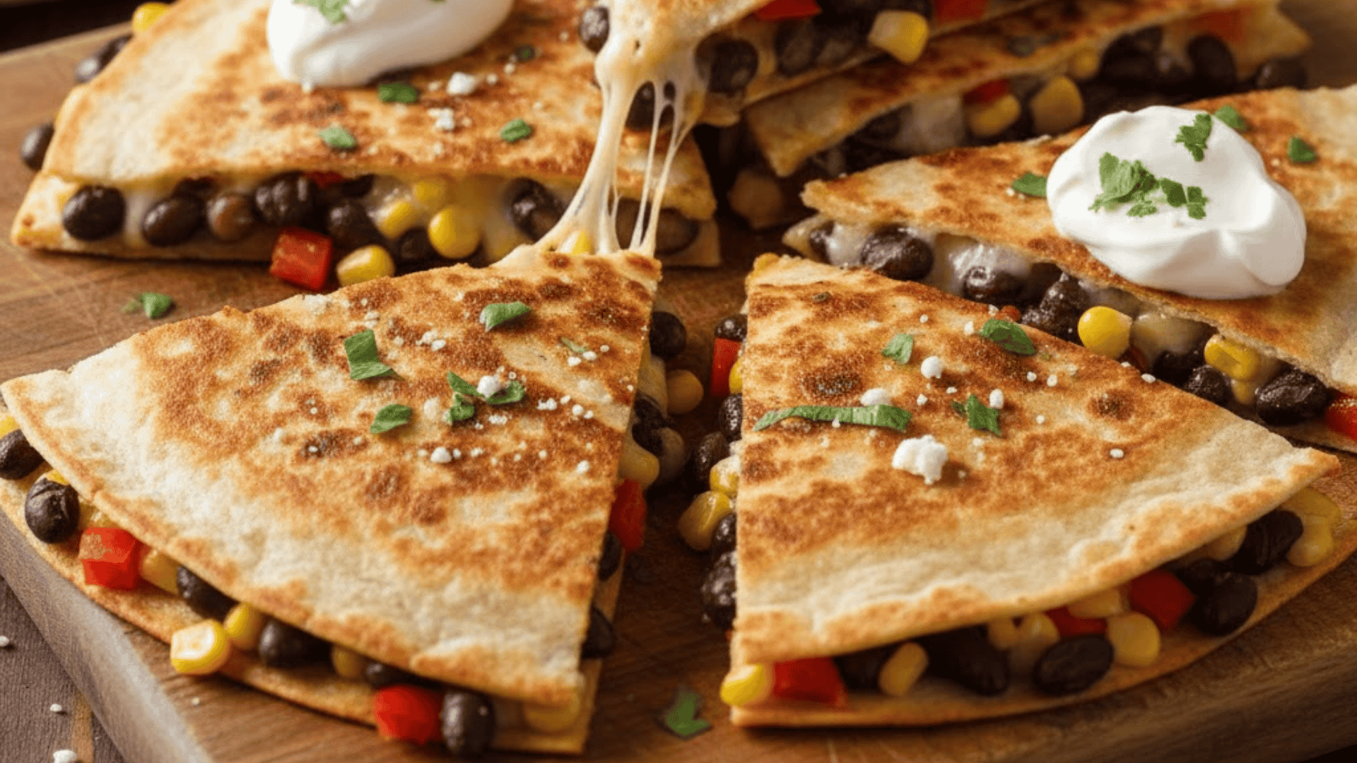 black bean quesadillas