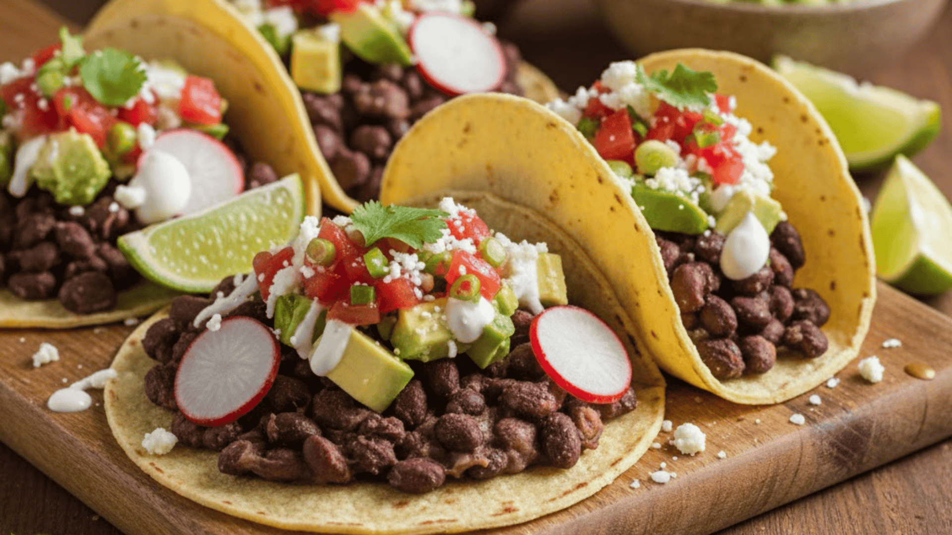 black bean tacos