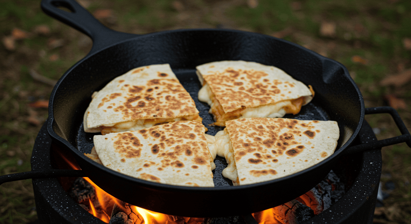 campfire quesadillas