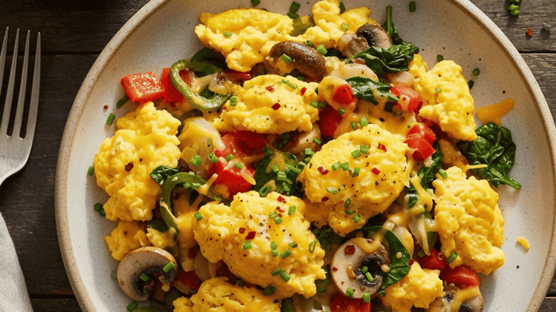 egg scramble with veggies