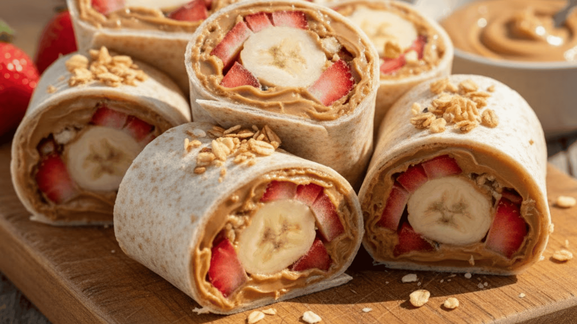 fruit and nut butter wraps
