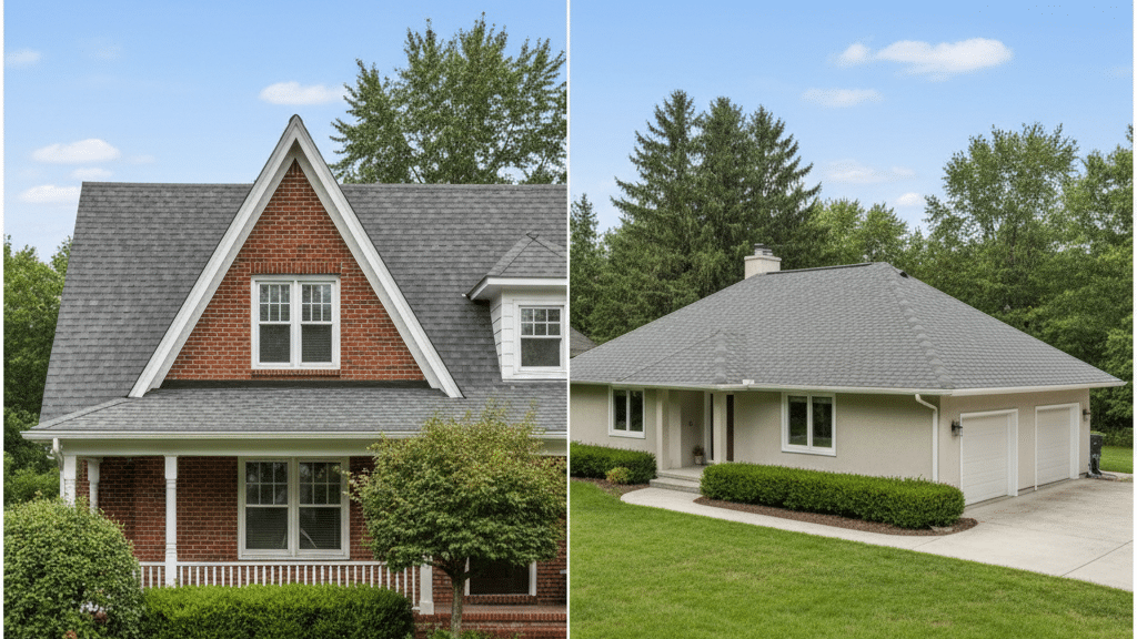 gable roof vs hip roof guide for modern builders