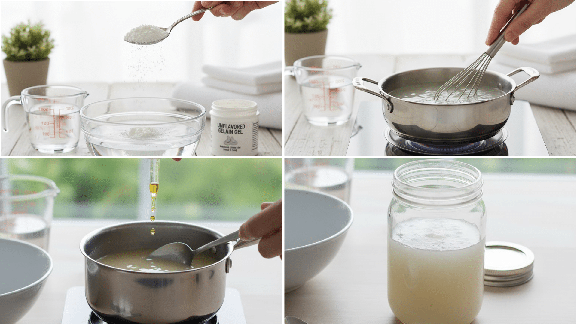 gelatin hair gel hair gel