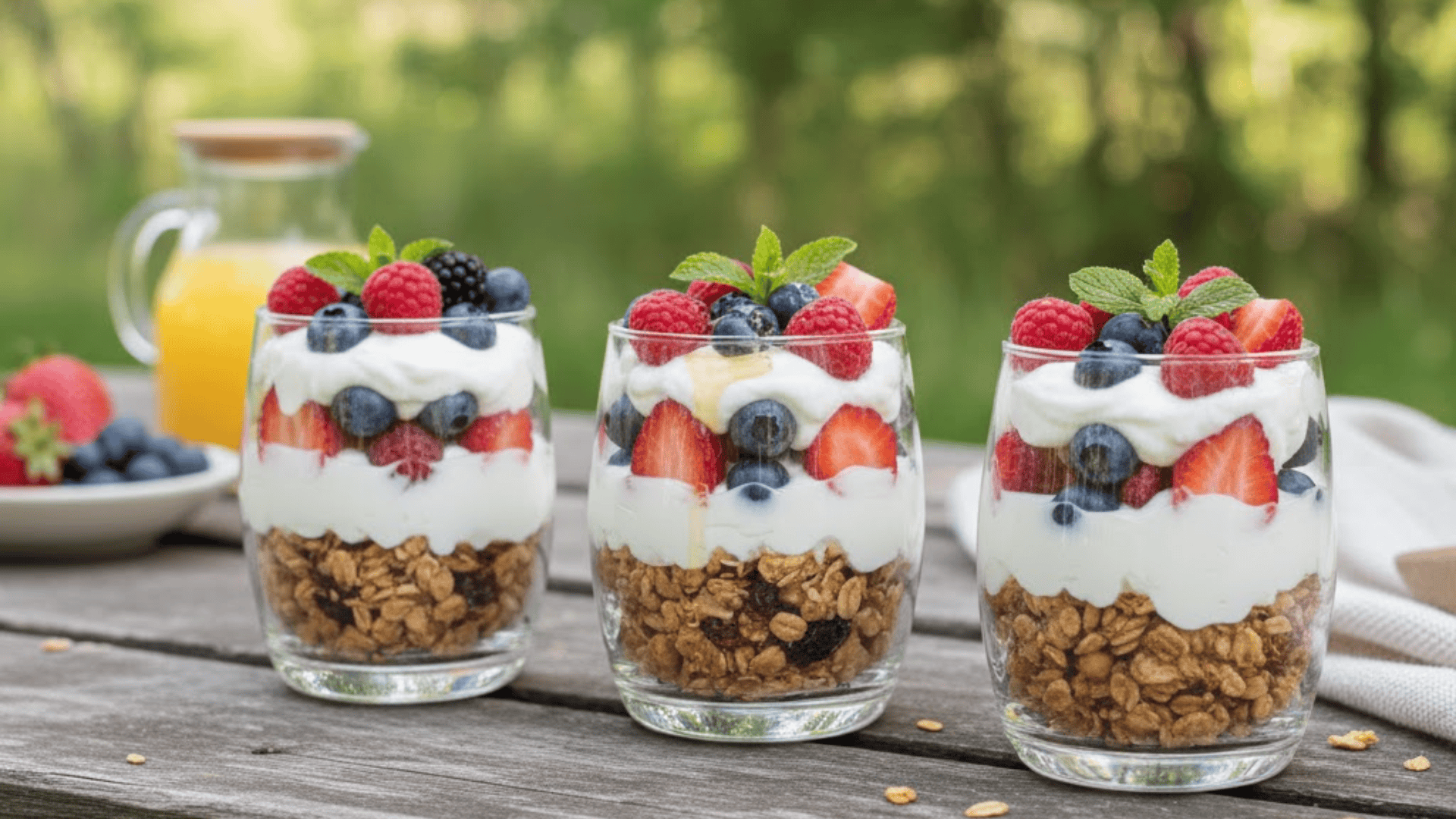granola parfait cups