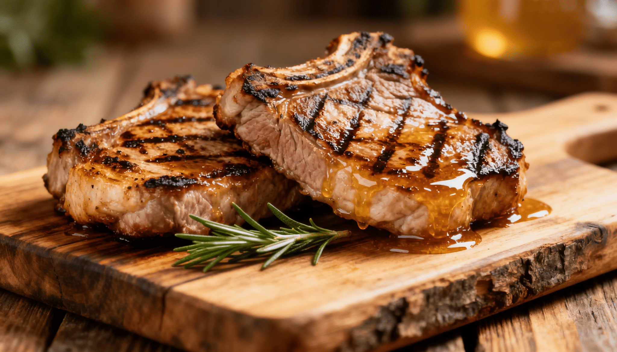 grilled pork chops