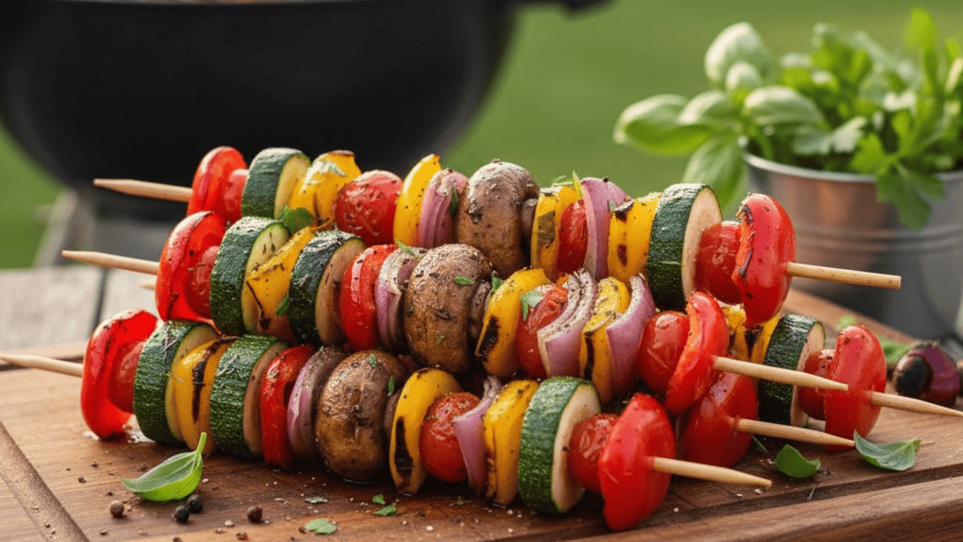 grilled veggie skewers