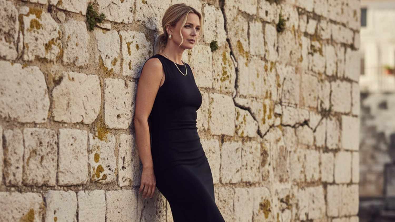 leaning against a wal