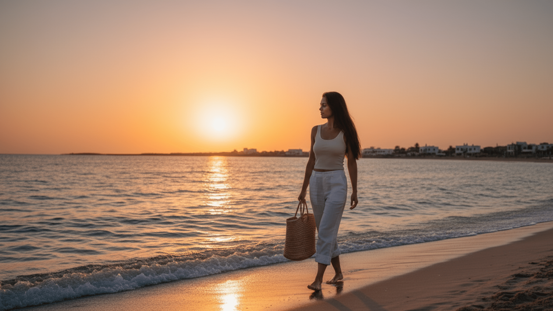 linen beach pants with tank