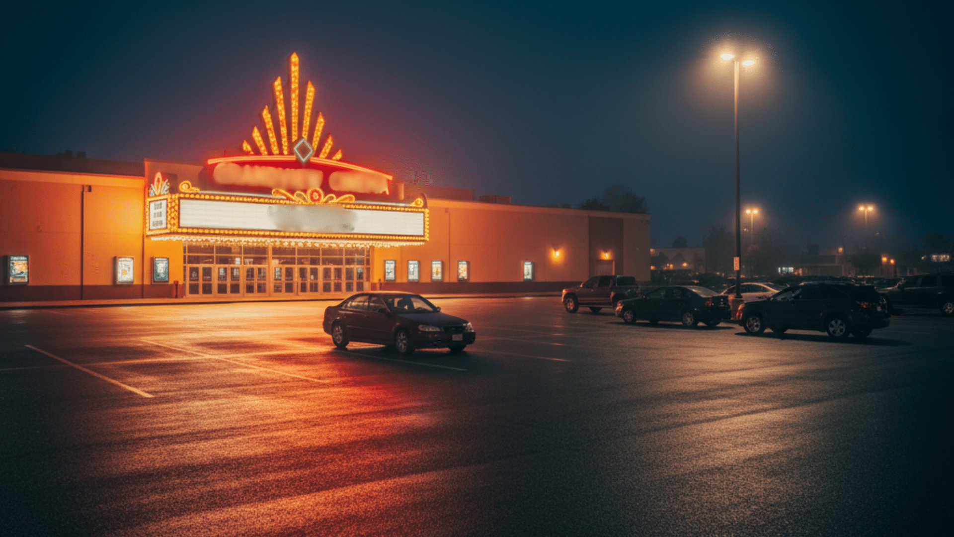 movie theater parking lots