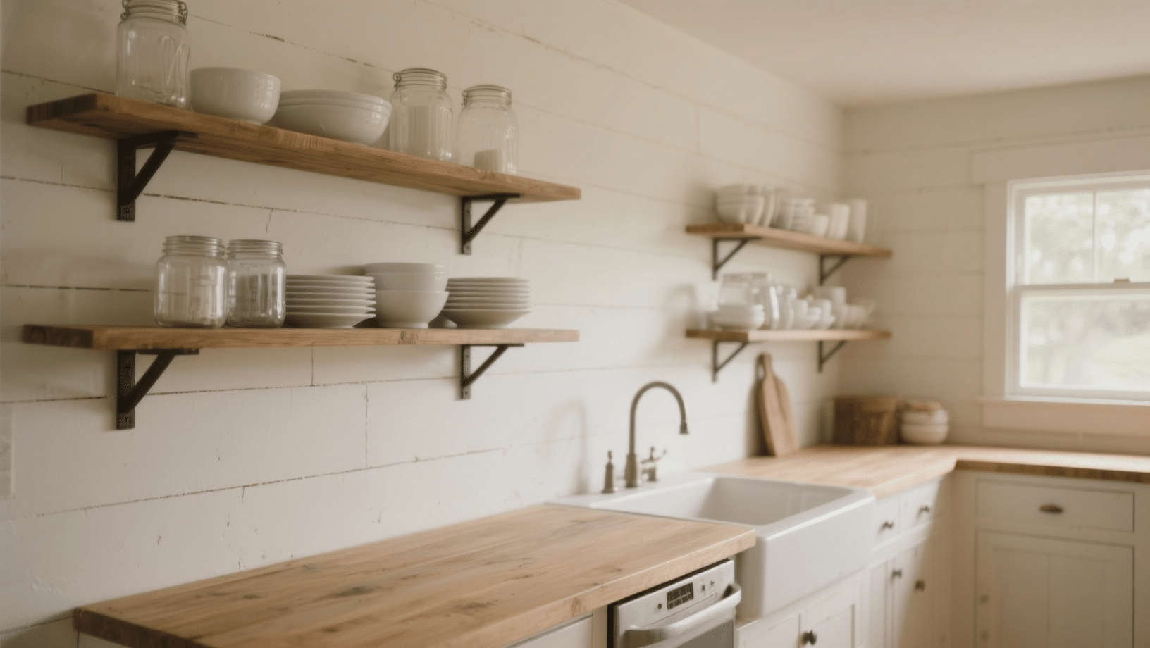 open shelving for everything