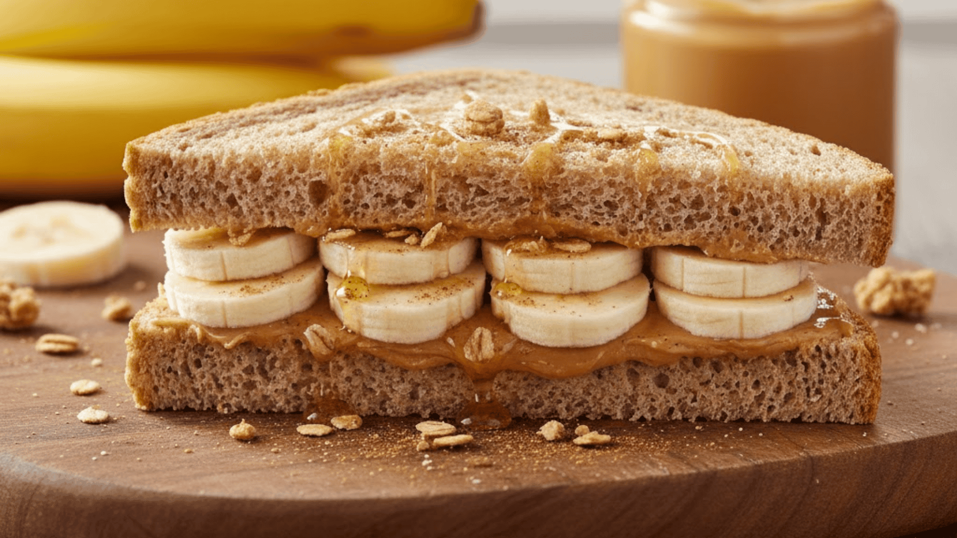 peanut butter banana sandwiches