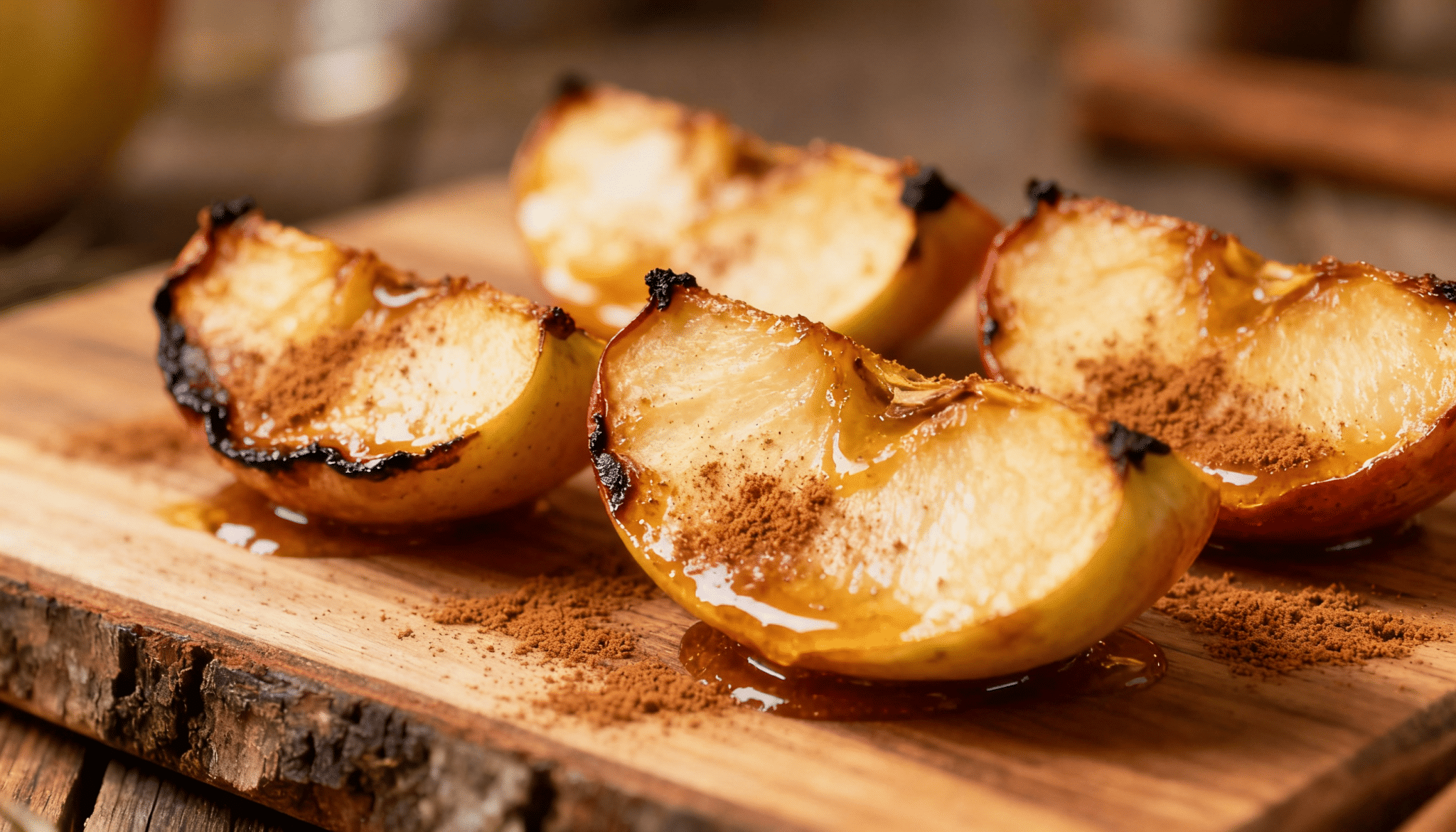 roasted apple slices