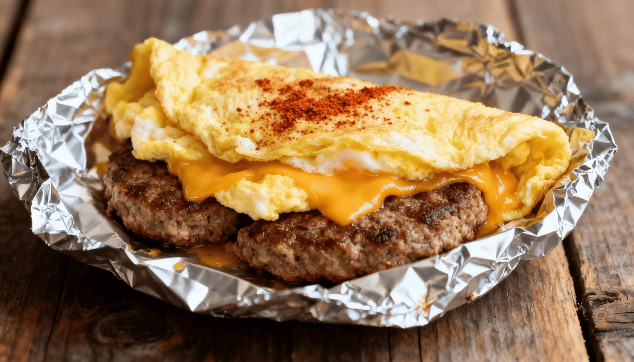 sausage and egg foil packets