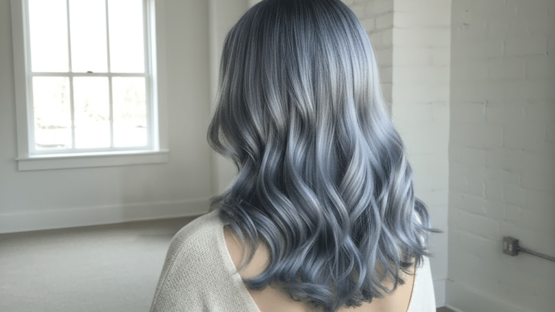 soft gray with blue tones