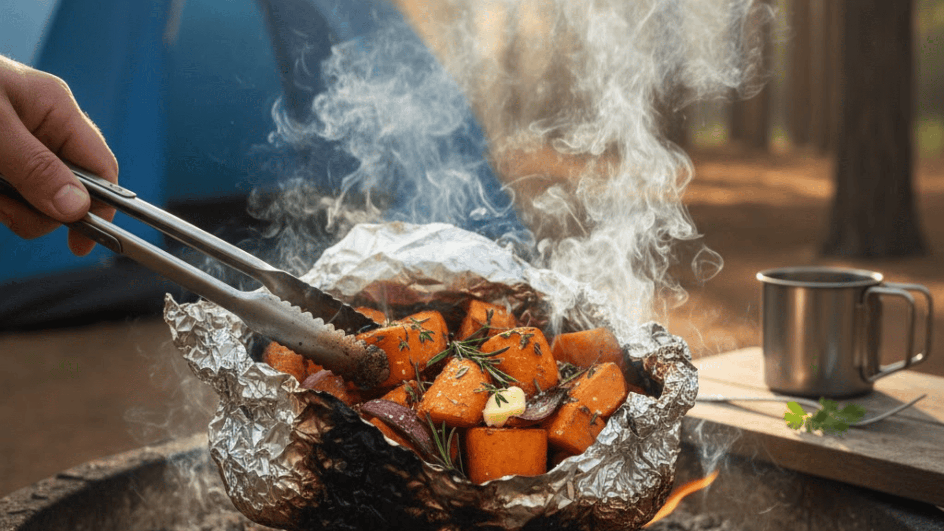 sweet potato foil packets