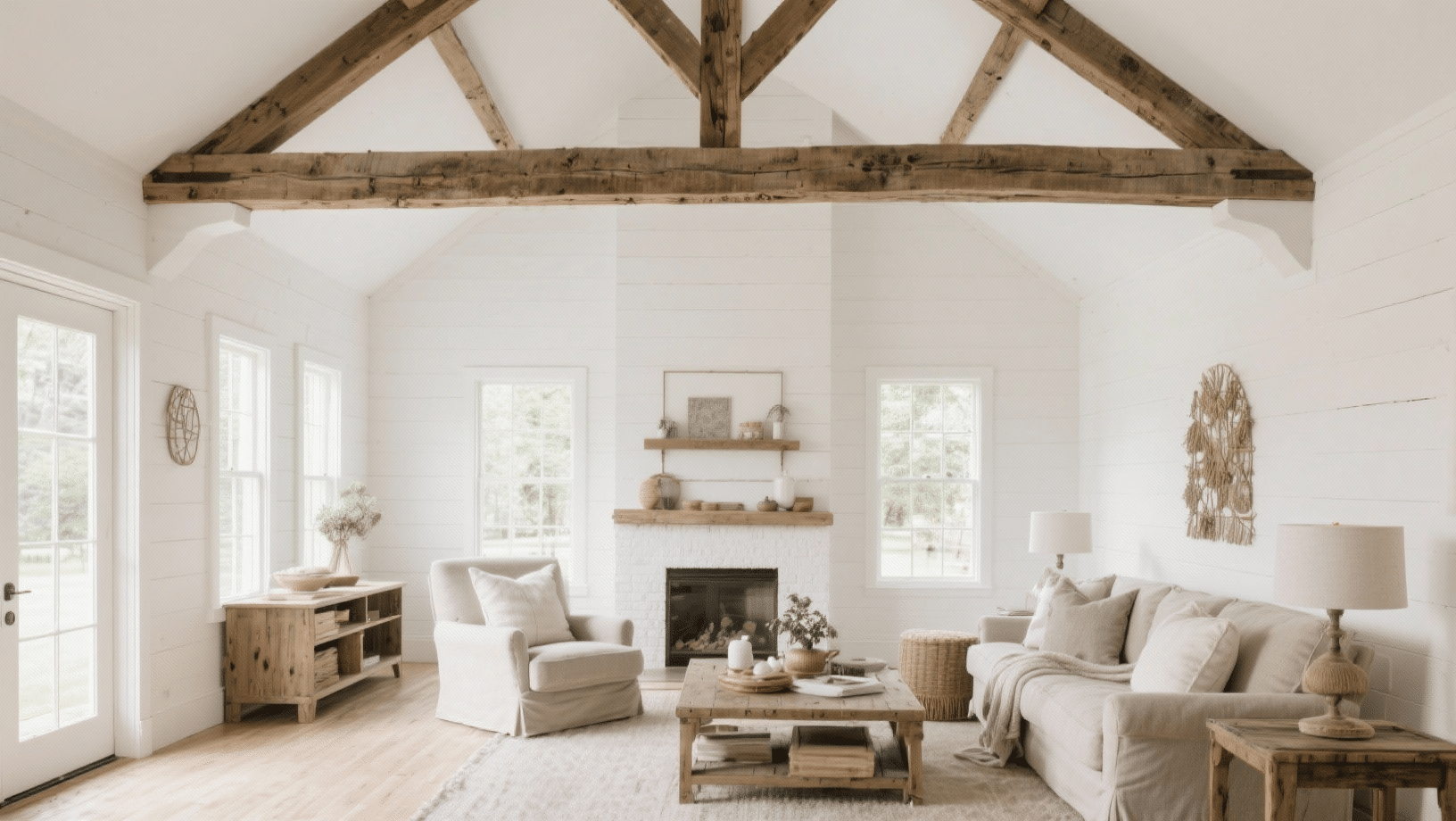 the reclaimed wood beam