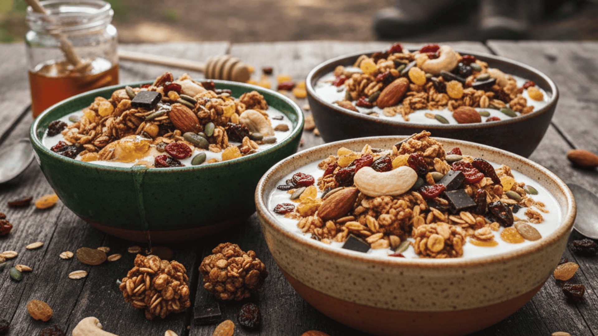 trail mix energy bowls