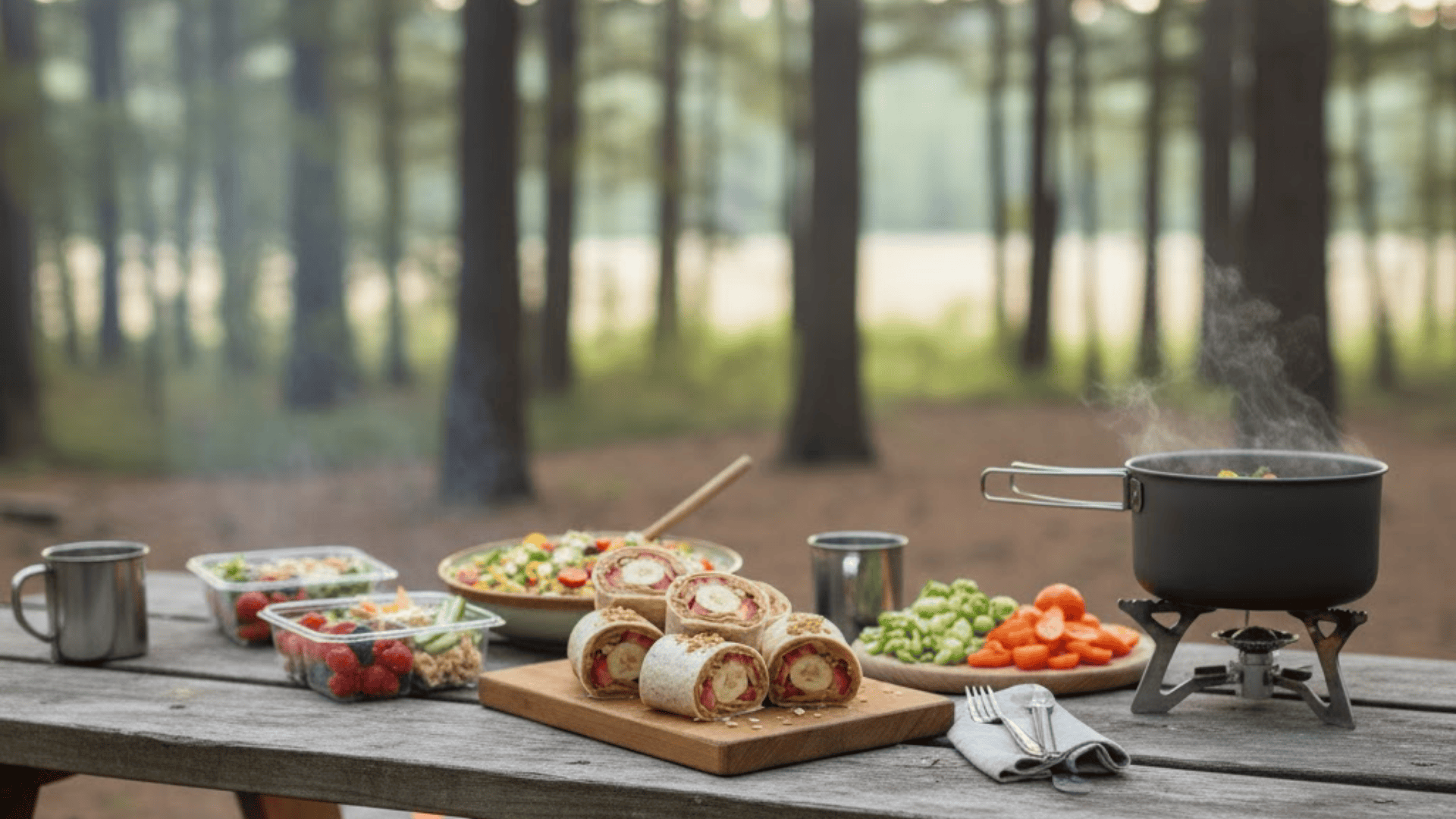 vegetarian camping meals