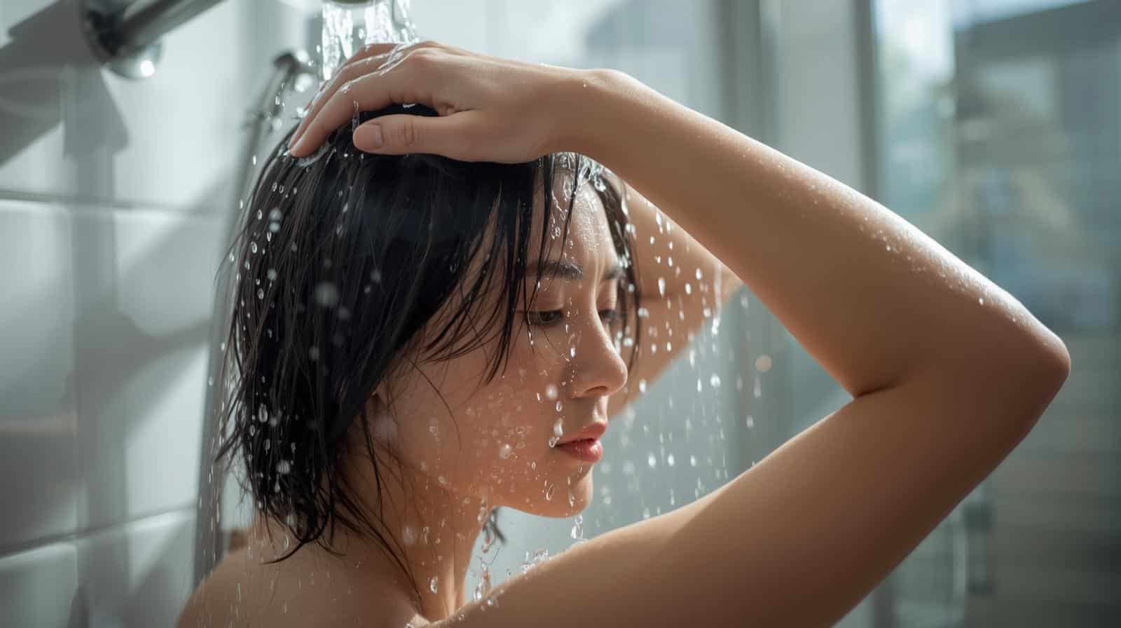 wash your hair with lukewarm water