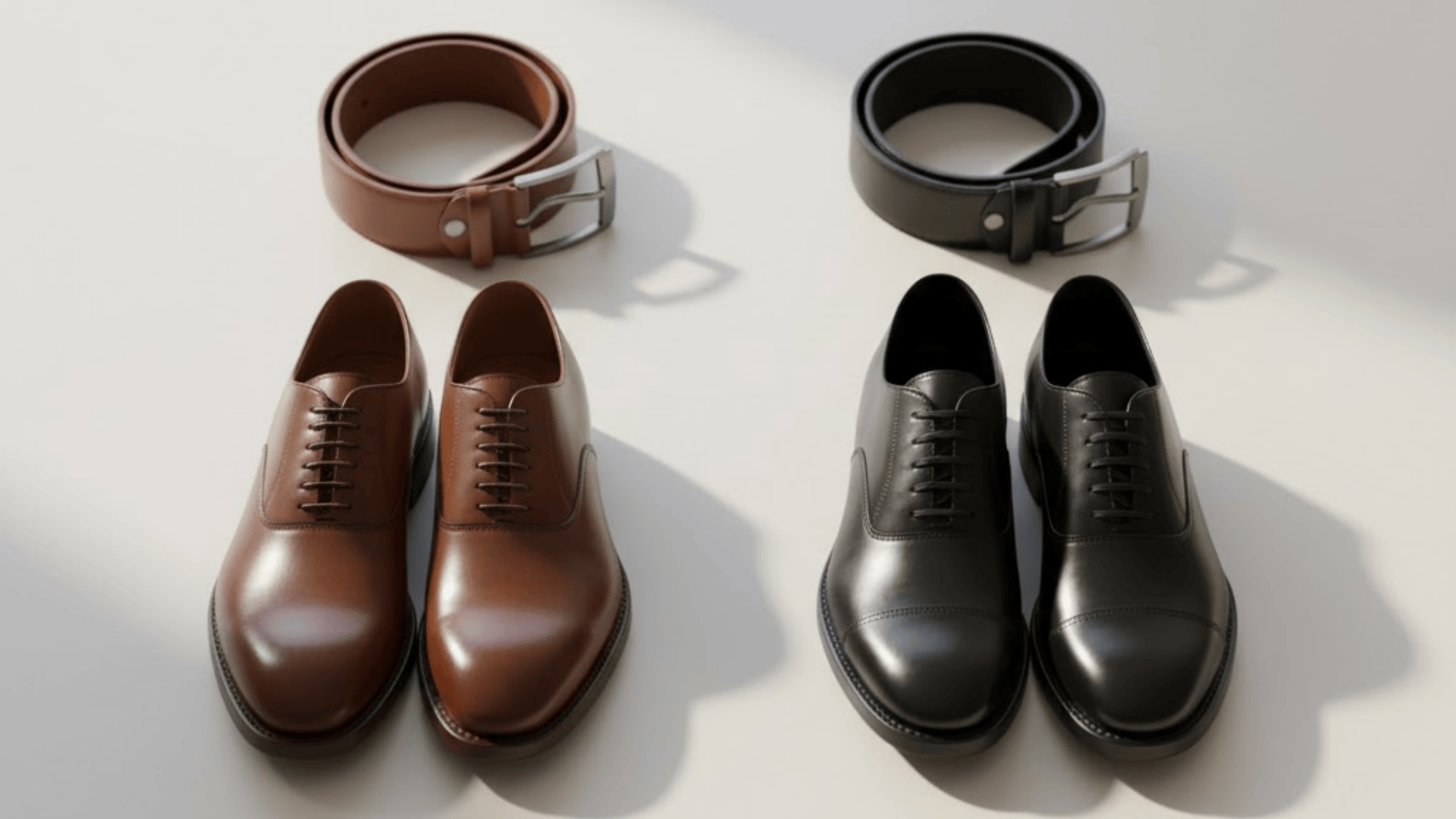 wear a belt that matches your shoes