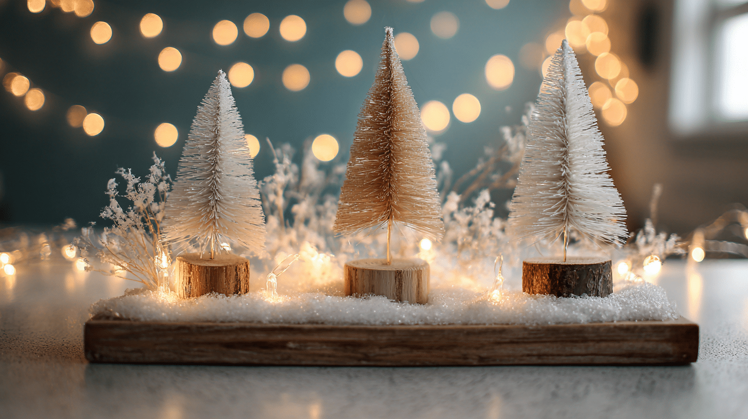 bottle brush tree display