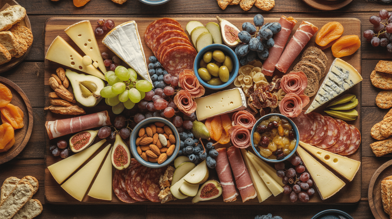 charcuterie and cheese board