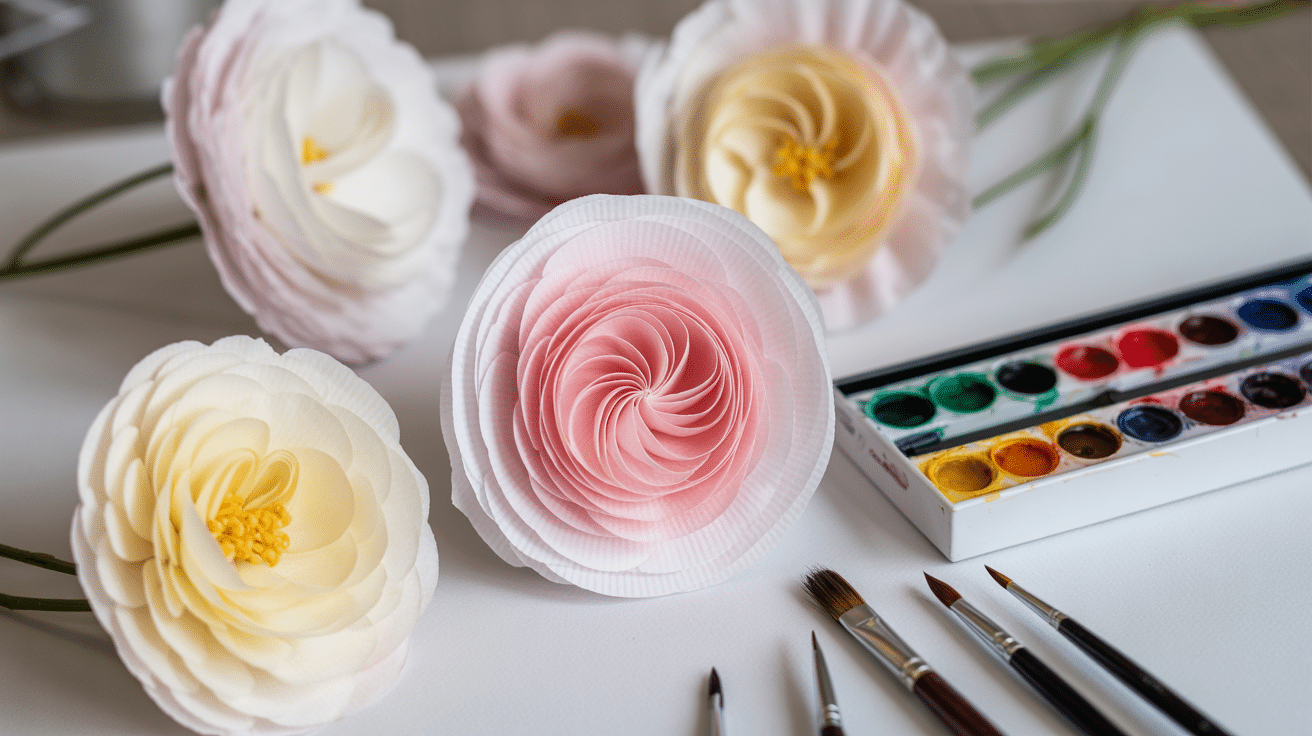 coffee filter flowers
