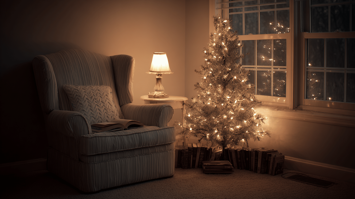 cozy reading nook tree