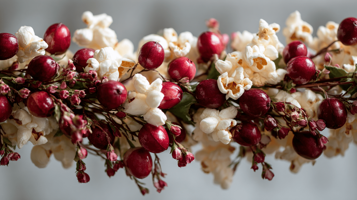 cranberry and popcorn garland