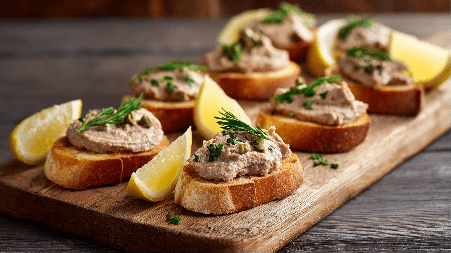 crostini with chicken liver pate