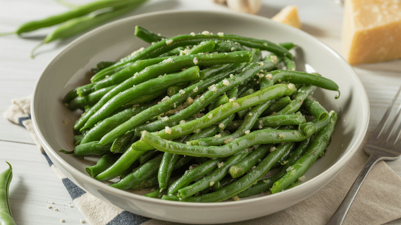 garlic parmesan green beans