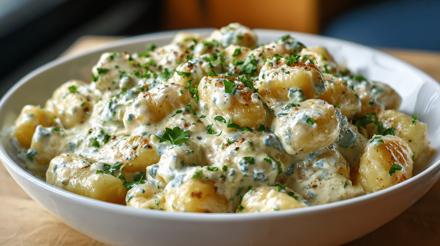 gnocchi with gorgonzola cream sauce