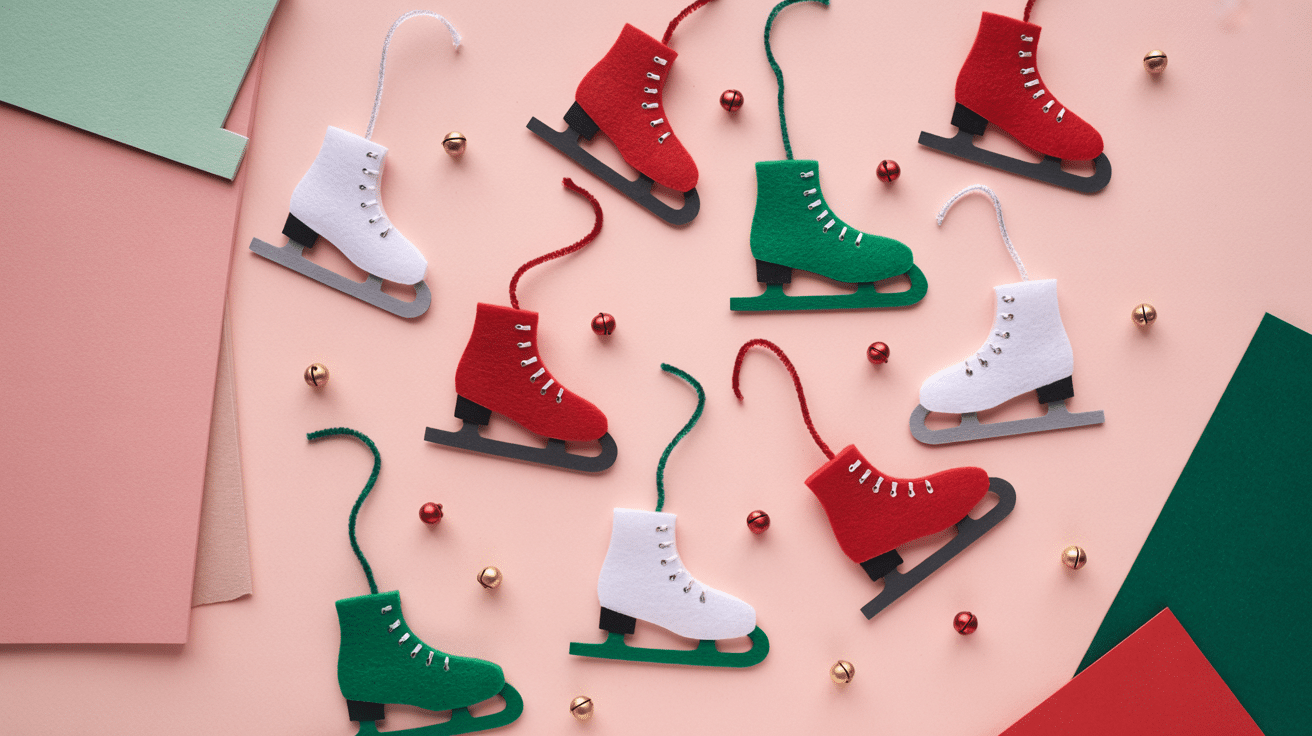ice skate ornaments