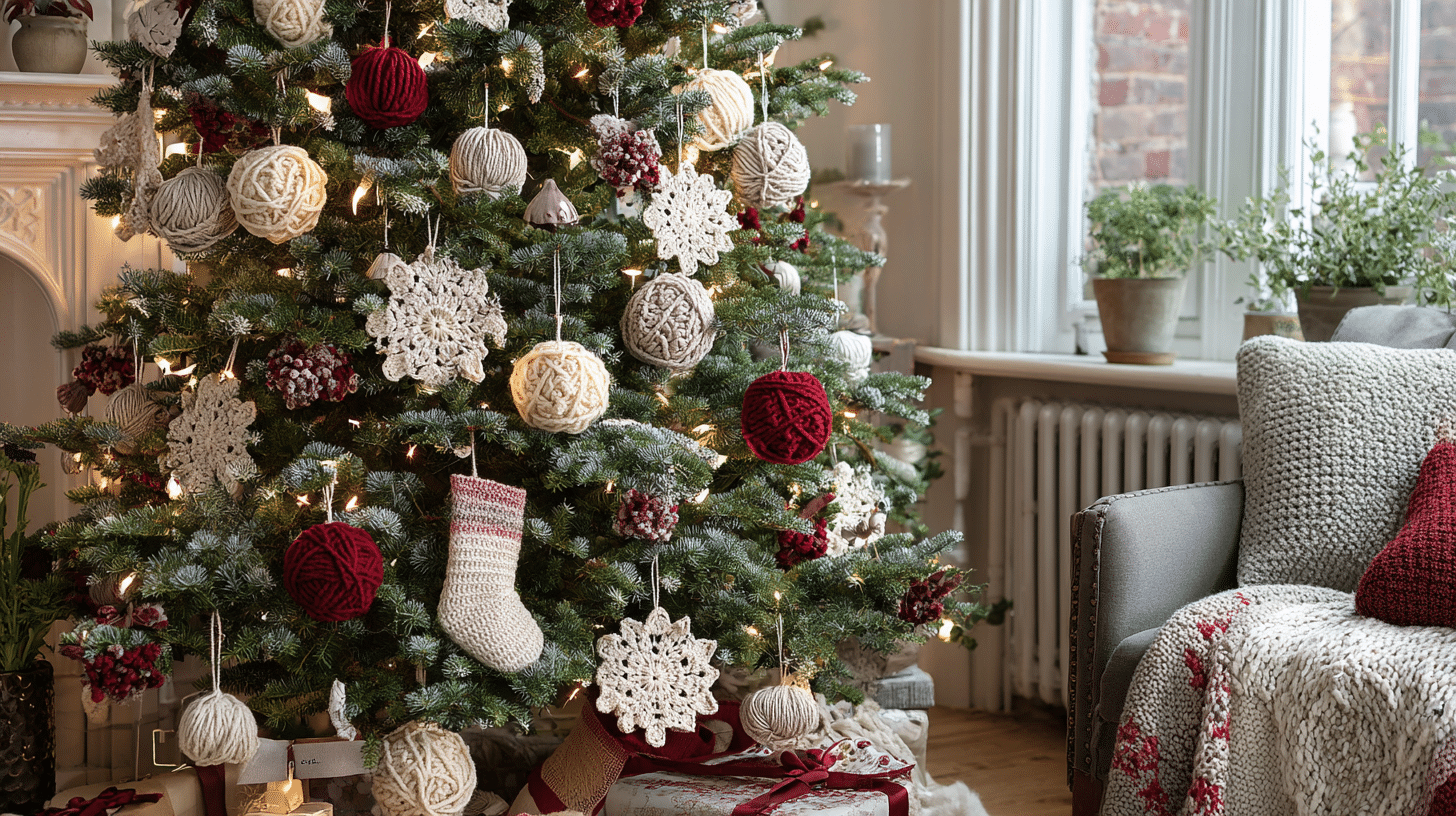 knitted ornament theme