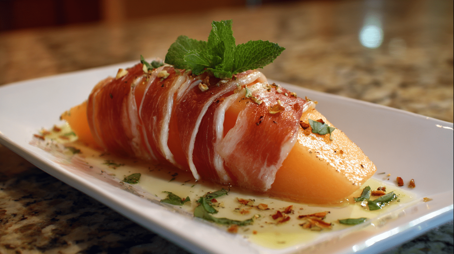 prosciutto wrapped melon