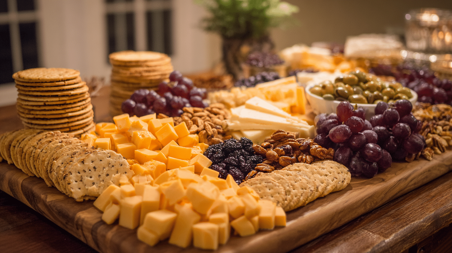 1 cheese and crackers board
