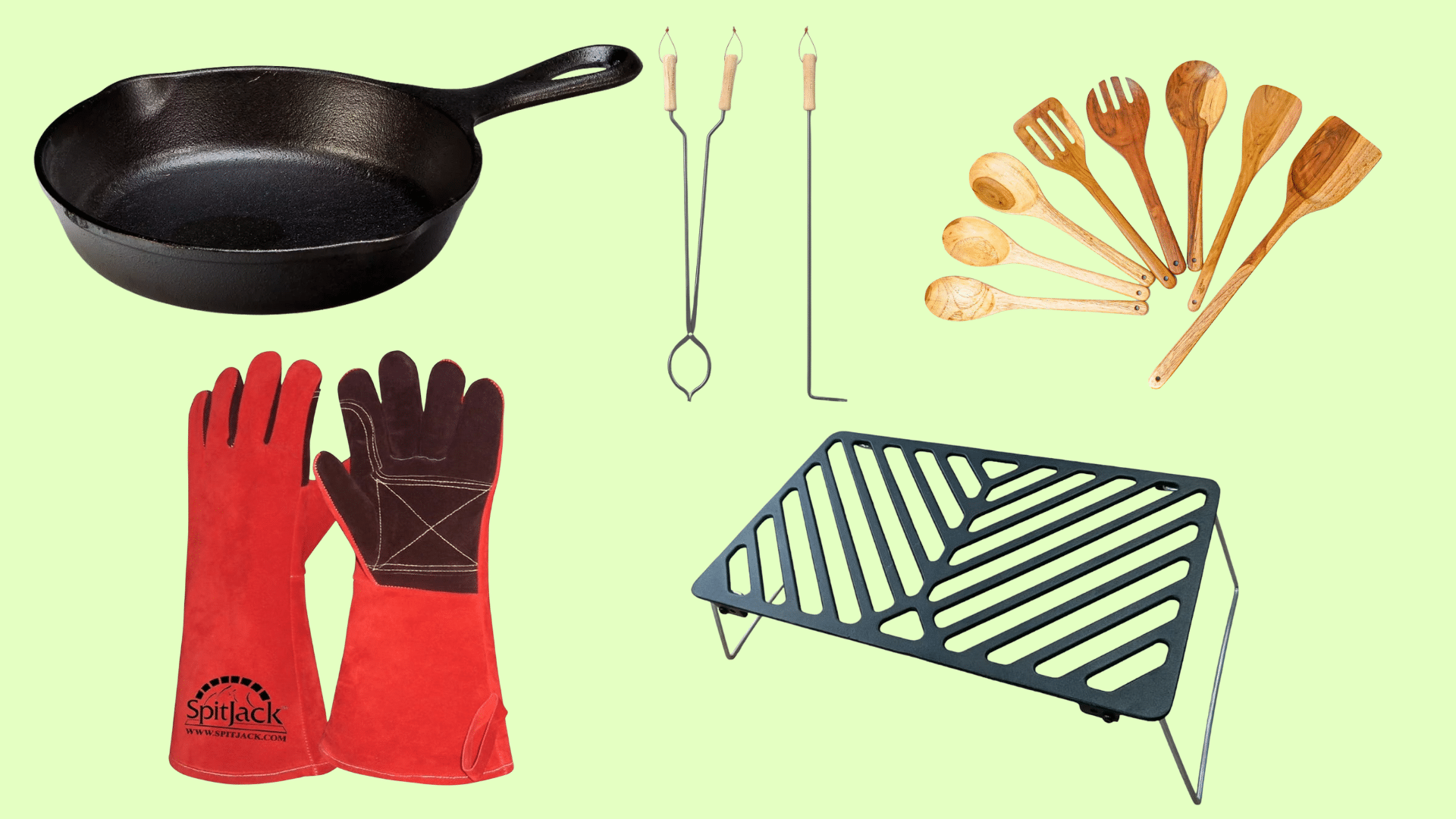 basic equipment for open fire cooking