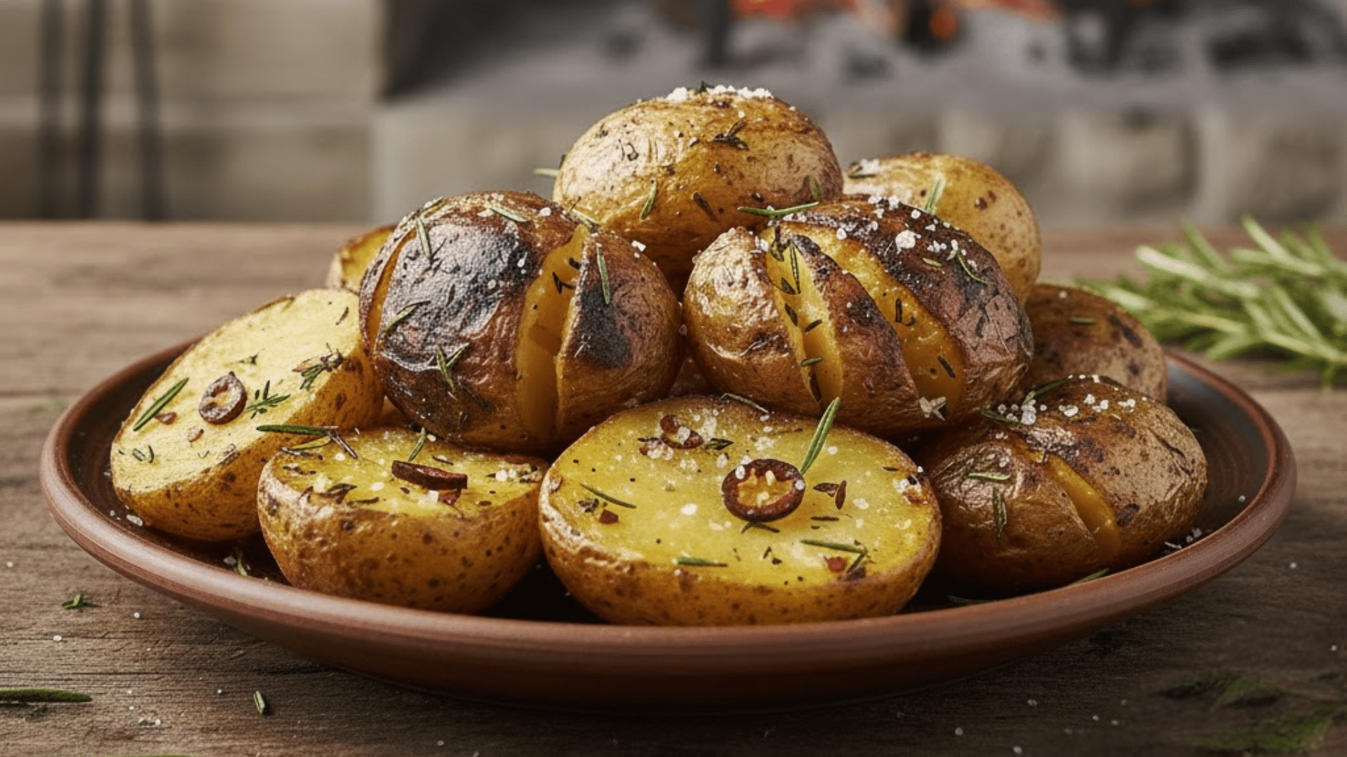 fire roasted potatoes