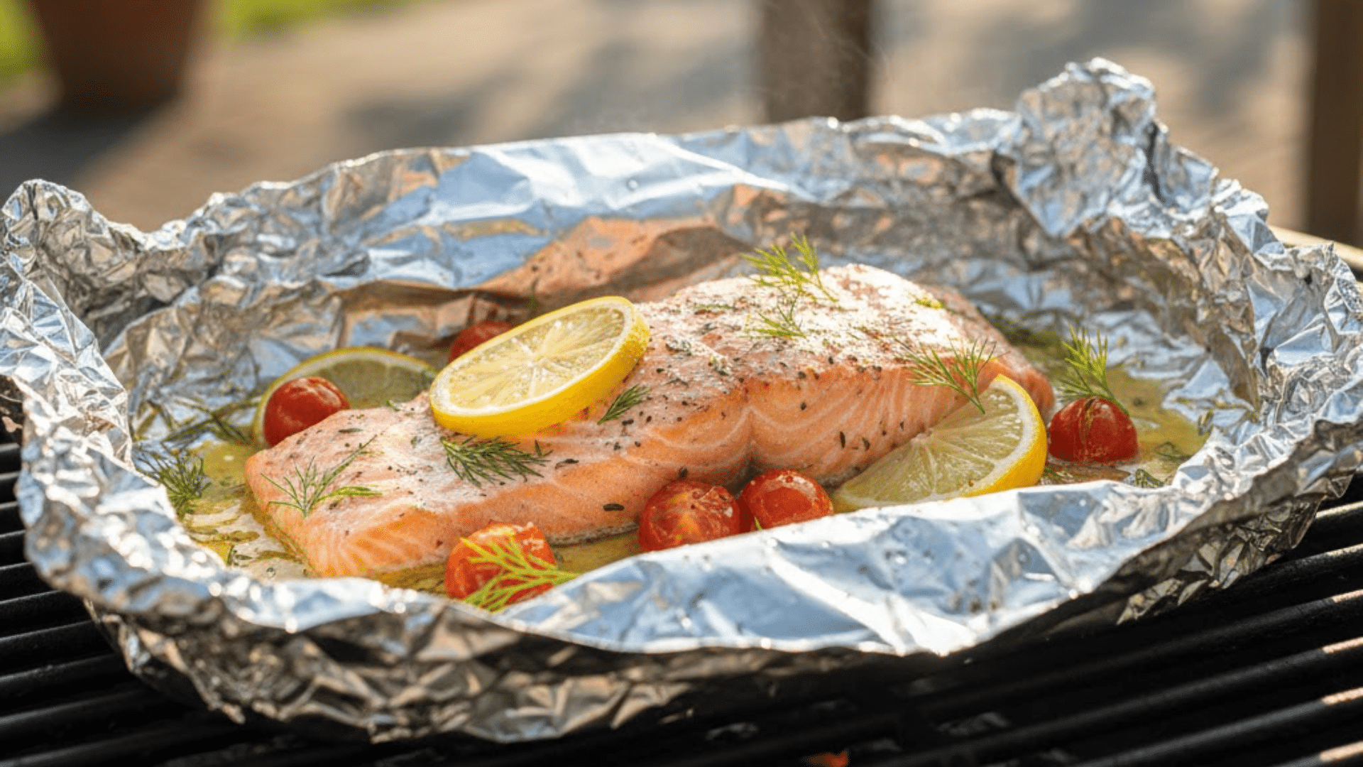 foil wrapped salmon