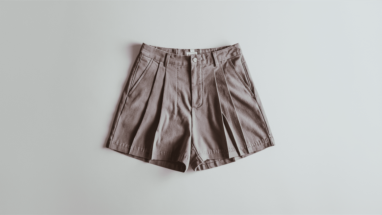pleated shorts